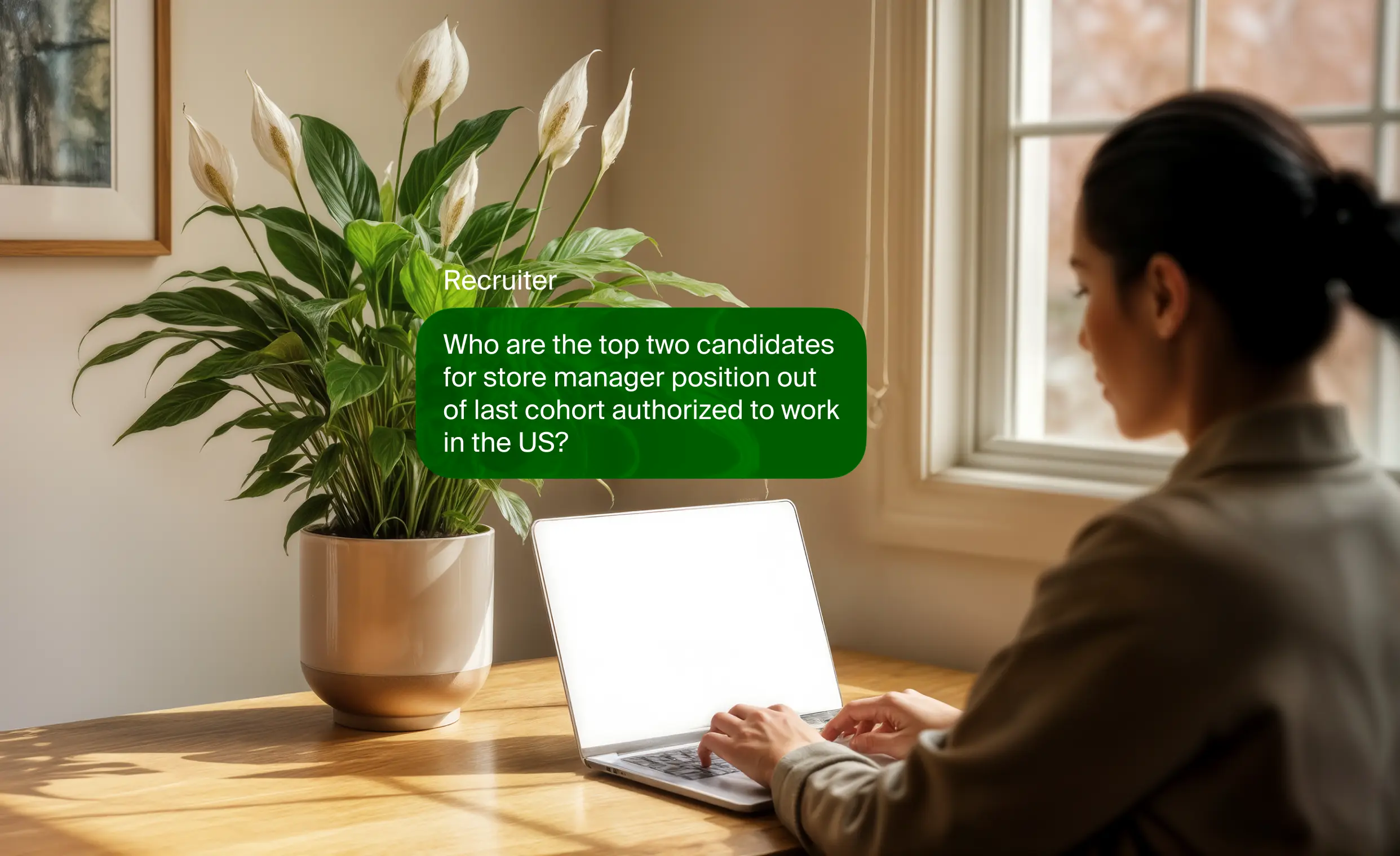 HR dashboard showing interview results, scoring breakdown, and filtered candidate list